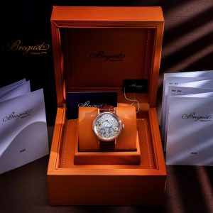 Dong Ho Breguet Tradition Fake Cao Cap Co Lo May Automatic Nam Day Da Mau Nau 42mm 3