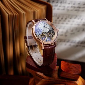 Dong Ho Breguet Tradition Fake Cao Cap Co Lo May Automatic Nam Day Da Mau Nau 42mm 6