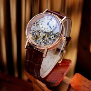 Đồng Hồ Breguet Tradition Fake Cao Cấp Cơ Lộ Máy Automatic Nam Dây Da Màu Nâu 42mm (2)