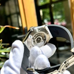 Đồng Hồ Hublot Nam Đính Đá Máy Cơ Thuỵ Sỹ Màu Đen Chế Tác Xưởng HB 42mm (2)
