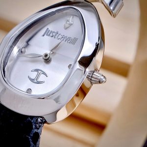 Đồng Hồ Just Cavalli Embellished Nữ Dây Da Màu Đen Like Auth Máy Pin 30mm (1)