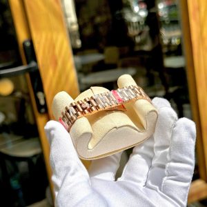 Dong Ho Rolex Datejust 278285RBR Nu Dinh Da Mat Xa Cu Replica Cao Cap 31mm 6