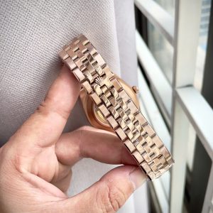 Dong Ho Rolex Land Dweller Fake Cao Cap Mau Vang Hong Hoa Tiet To Ong 40mm 3