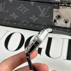 Đồng Hồ Vacheron Constantin Overseas Dual Time 47450 Dây Cao Su Mặt Xám 9F 42mm (5)