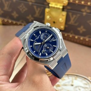 Đồng Hồ Vacheron Constantin Overseas Dual Time 47450 Dây Cao Su Màu Xanh 9F 42mm (5)
