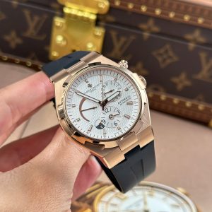 Đồng Hồ Vacheron Constantin Overseas Dual Time 47450 Màu Vàng Hồng Xưởng 9F 42mm (10)
