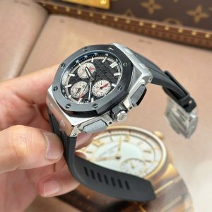 Đồng Hồ Audemars Piguet Rep 11 Royal Oak Offshore Chronograph 26420 Mặt Đen Máy Thụy Sỹ Xưởng APP 43mm (2)
