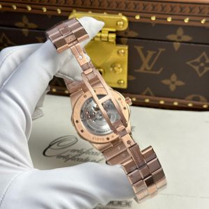 Đồng Hồ Chopard Alpine Eagle Chế Tác Mạ Vàng Hồng Mặt Xanh Lá Cây Nhà Máy GH 41mm (2)