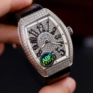 Đồng Hồ Franck Muller V32 Chế Tác Màu Đen Máy Pin Nhà Máy ABF 36mm (2)
