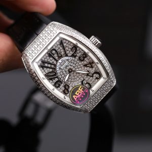 Đồng Hồ Franck Muller V32 Chế Tác Màu Đen Máy Pin Nhà Máy ABF 36mm (2)