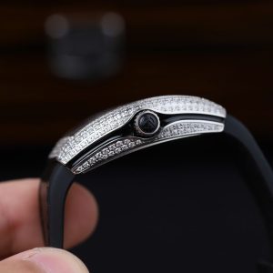 Đồng Hồ Franck Muller V32 Chế Tác Màu Đen Máy Pin Nhà Máy ABF 36mm (2)