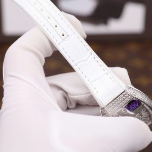 Đồng Hồ Franck Muller V32 Chế Tác Màu Trắng Máy Pin Nhà Máy ABF 36mm (2)