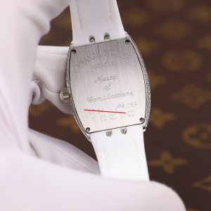Đồng Hồ Franck Muller V32 Chế Tác Màu Trắng Máy Pin Nhà Máy ABF 36mm (2)