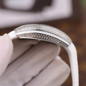 Đồng Hồ Franck Muller V32 Chế Tác Màu Trắng Máy Pin Nhà Máy ABF 36mm (2)