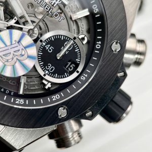 Đồng Hồ Hublot Big Bang Unico Chế Tác Vỏ Titanium Viền Gốm Đen Nhà Máy BBR 42mm (2)