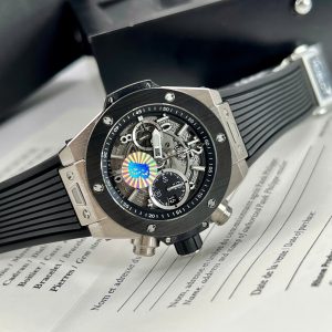 Đồng Hồ Hublot Big Bang Unico Chế Tác Vỏ Titanium Viền Gốm Đen Nhà Máy BBR 42mm (2)