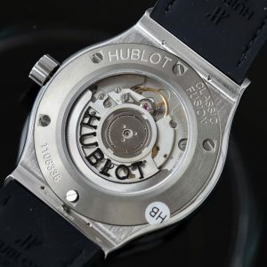 Đồng Hồ Hublot Chế Tác Classic Fusion Titanium Màu Đen Đính Full Đá 42mm (11)