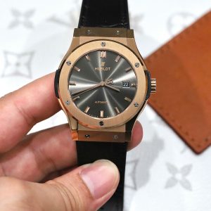 Đồng Hồ Hublot Classic Fusion King Gold Mặt Xám Chế Tác 85 Grams Xưởng JJZ 42mm (2)