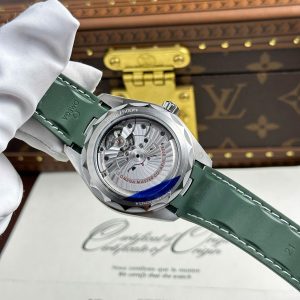 Đồng Hồ Omega Aqua Terra Worldtimer Chế Tác Màu Xanh Lá Cây Dây Cao Su Xưởng VS 43mm (2)