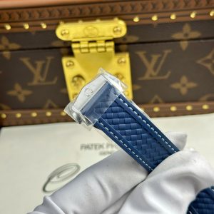 Đồng Hồ Omega Aqua Terra Worldtimer Fake 11 Màu Xanh Dương Dây Cao Su Xưởng VS 43mm (2)