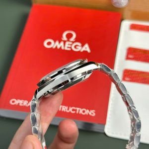 Đồng Hồ Omega Chế Tác Speedmaster Moonwatch Chronograph Mặt Đen Xưởng OM 42mm (2)
