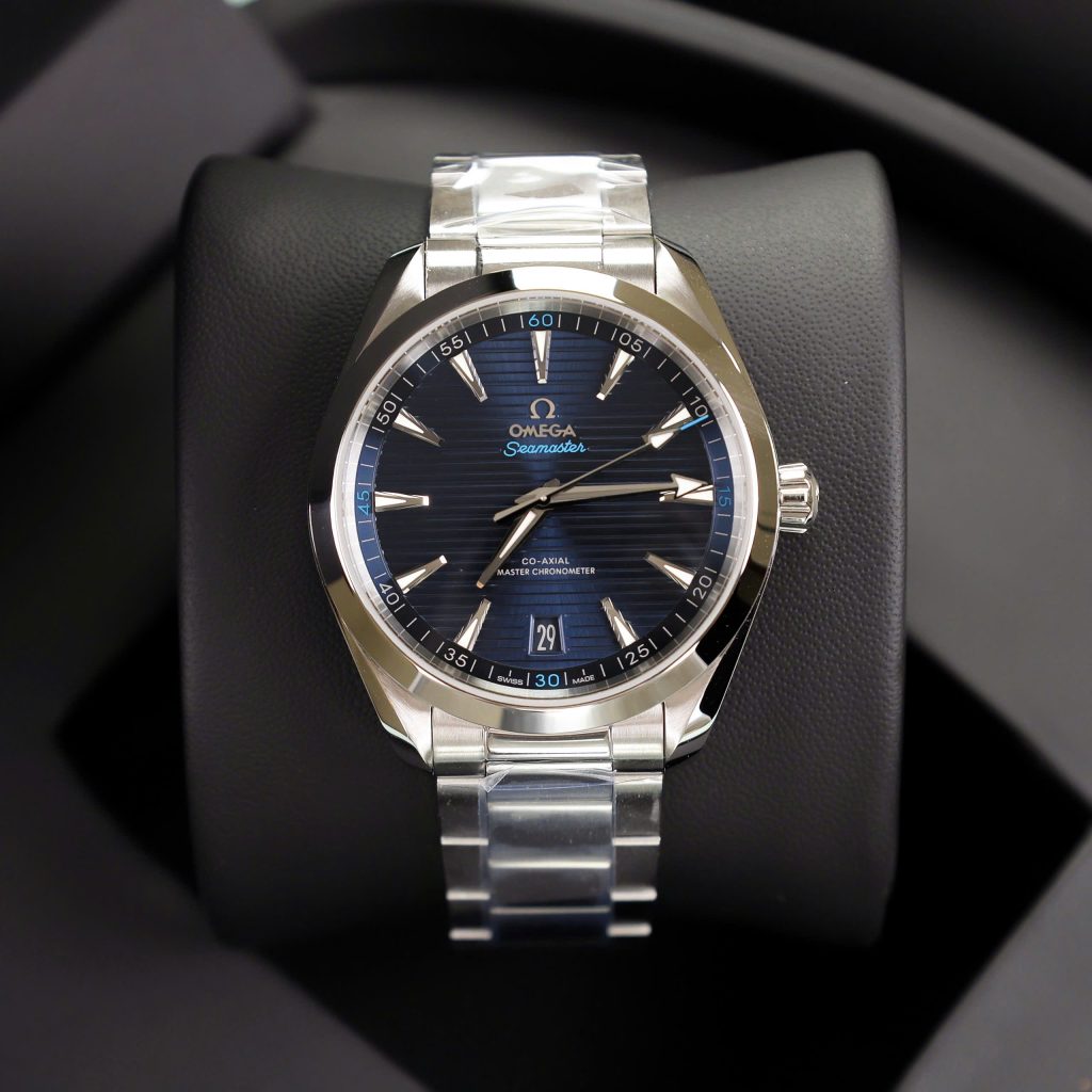 Đồng Hồ Omega Seamaster Aqua Terra Replica 11 Mặt Xanh Dương Dây Kim Loại Xưởng VS 41mm (2)