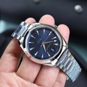Đồng Hồ Omega Seamaster Aqua Terra Replica 11 Mặt Xanh Dương Dây Kim Loại Xưởng VS 41mm (2)