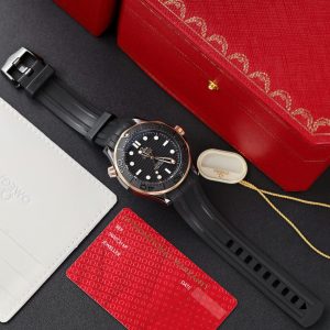 Đồng Hồ Omega Seamaster Chế Tác Vỏ Gốm Đen Dây Cao Su Nhà Máy VS 42mm (2)