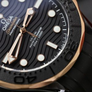 Đồng Hồ Omega Seamaster Chế Tác Vỏ Gốm Đen Dây Cao Su Nhà Máy VS 42mm (2)