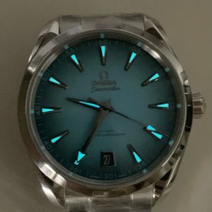 Đồng Hồ Omega Seamaster Co-Axial Fake 11 Mặt Xanh Nước Biển Nhà Máy VS 41mm (2)