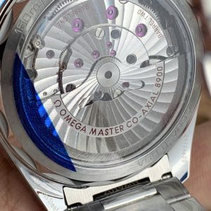 Đồng Hồ Omega Seamaster Co-Axial Fake 11 Mặt Xanh Nước Biển Nhà Máy VS 41mm (2)