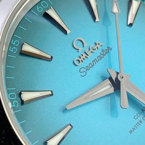Đồng Hồ Omega Seamaster Co-Axial Fake 11 Mặt Xanh Nước Biển Nhà Máy VS 41mm (2)