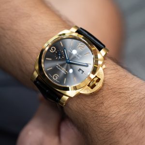 Đồng Hồ Panerai Chế Tác Luminor Marina PAM1115 Mặt Xám Dây Da Nhà Máy VS 44mm (8)