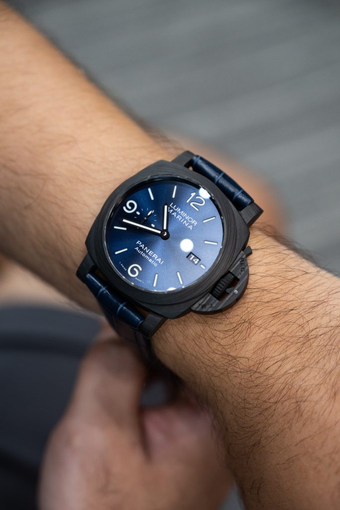 Đồng Hồ Panerai Chế Tác Luminot Marina PAM1664 Vỏ Carbon Dây Da Xưởng VS 44mm (1)