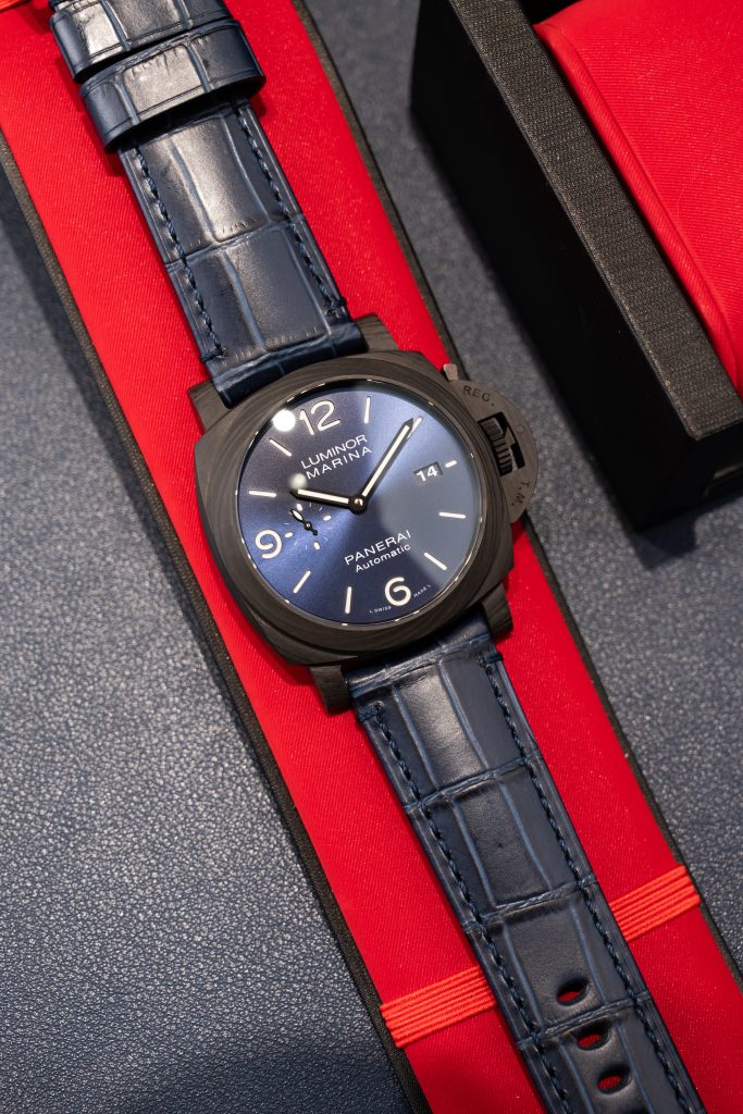 Đồng Hồ Panerai Chế Tác Luminot Marina PAM1664 Vỏ Carbon Dây Da Xưởng VS 44mm (1)