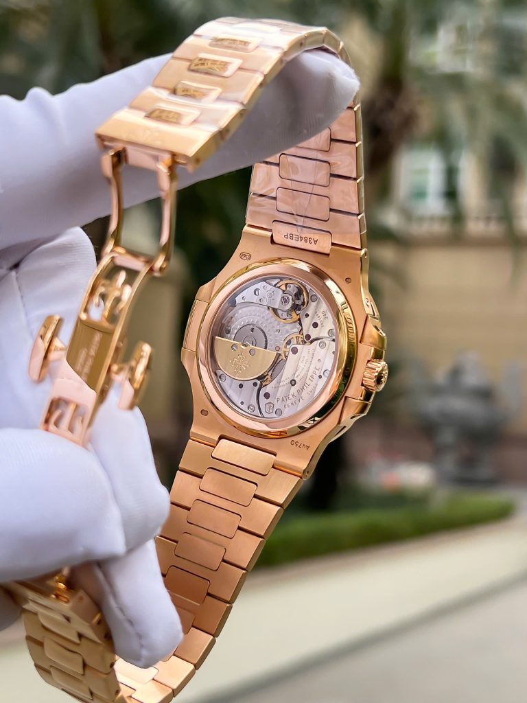 Đồng Hồ Patek Philippe Nautilus 5712R Chế Tác Phủ Vàng Thật 18K Mặt Xám Xưởng PPF 40mm (2)