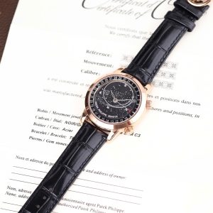 Đồng Hồ Patek Philippe Replica 11 Grand Complications 6102R Mạ Vàng Hồng Dây Da 44mm (2)