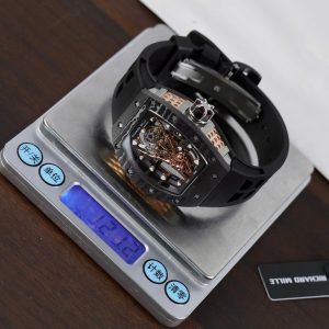 Đồng Hồ Richard Mille Chế Tác RM66 Flying Tourbillon Vỏ Carbon Dây Cao Su 42.7×49 (2)