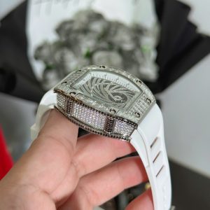 Đồng Hồ Richard Mille Rep Cao Cấp RM51-02 Màu Trắng Máy Cơ Tự Động Thụy Sỹ 40mm (2)