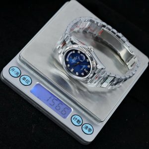 Đồng Hồ Rolex Chế Tác Day-Date 128239 Mặt Xanh Ombre Trọng Lượng ~157 Gram Xưởng QF 36mm (2)