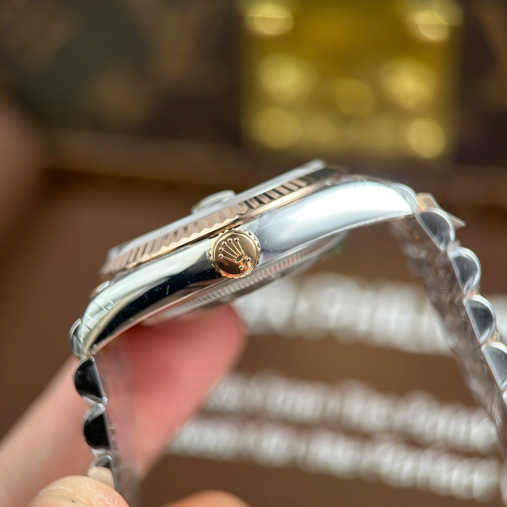 Đồng Hồ Rolex DateJust 126231 Chế Tác Mặt Trắng Họa Tiết Nếp Gấp VSF 36mm (2)