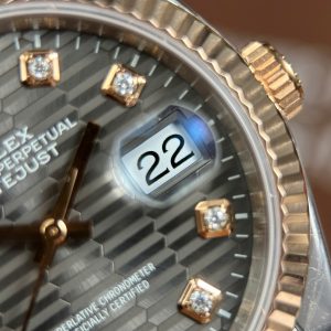 Đồng Hồ Rolex DateJust 126231 Chế Tác Mặt Xám Họa Tiết Nếp Gấp Nhà Máy VS 36mm (2)