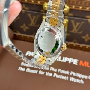 Đồng Hồ Rolex DateJust 126231 Chế Tác Màu Demi Vàng Mặt Xếp Gạch Cọc Số Dạ Quang VSF 36mm (2)