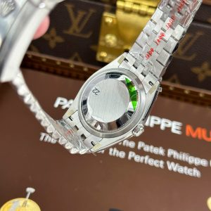 Đồng Hồ Rolex DateJust 126234 Replica 11 Mặt Xanh Họa Tiết Lá Cây Cọc Số Dạ Quang VSF 36mm (2)