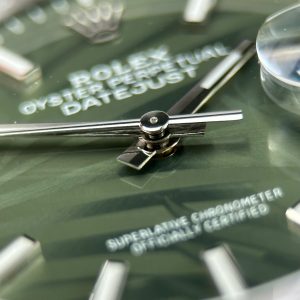 Đồng Hồ Rolex DateJust 126234 Replica 11 Mặt Xanh Họa Tiết Lá Cây Cọc Số Dạ Quang VSF 36mm (2)