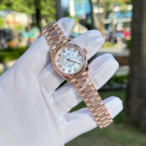 Đồng Hồ Rolex DateJust Mặt MOP Chế Tác Phủ Vàng Hồng 18K Xưởng GM 31mm (2)