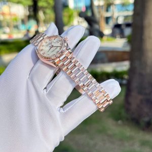 Đồng Hồ Rolex DateJust Mặt MOP Chế Tác Phủ Vàng Hồng 18K Xưởng GM 31mm (2)