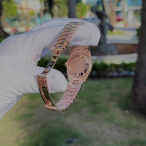 Đồng Hồ Rolex DateJust Mặt MOP Chế Tác Phủ Vàng Hồng 18K Xưởng GM 31mm (2)