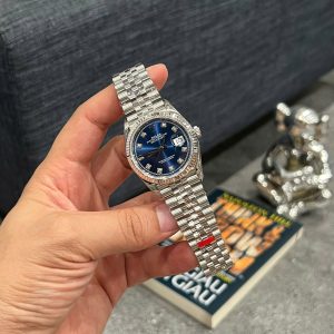 Đồng Hồ Rolex DateJust Replica 11 Mặt Xanh Blue Máy Cơ Thụy Sỹ Nhà Máy VS 36mm (2)