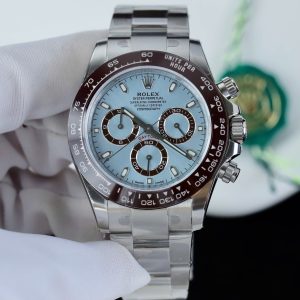 Đồng Hồ Rolex Daytona 126506 Chế Tác Mặt Xanh Băng Cọc Số Dạ Quang Xưởng VS 40mm (2)